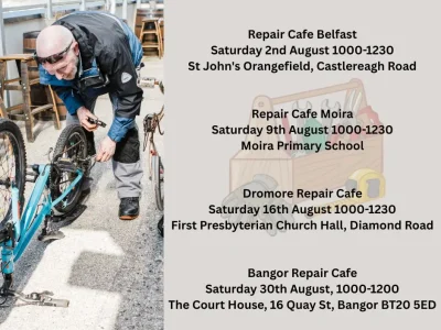 repair cafes northern Ireland reuse